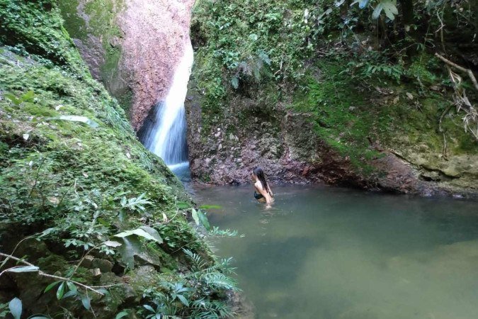 Cachoeira do Buracão, Vale do São Pedro, em São João d'Aliança-GO, portal da Chapada dos Veadeiros. Agosto de 2023