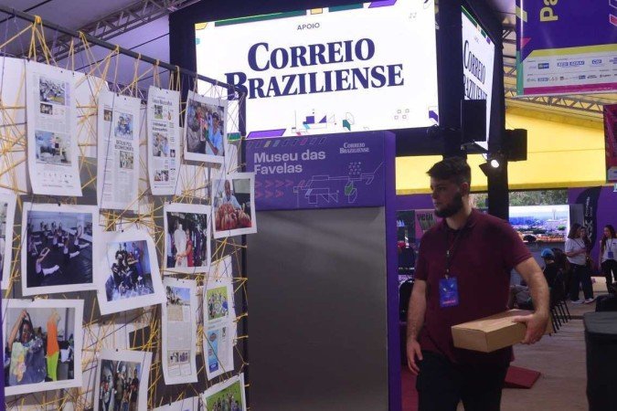 Estande montado no evento pelo Correio Braziliense