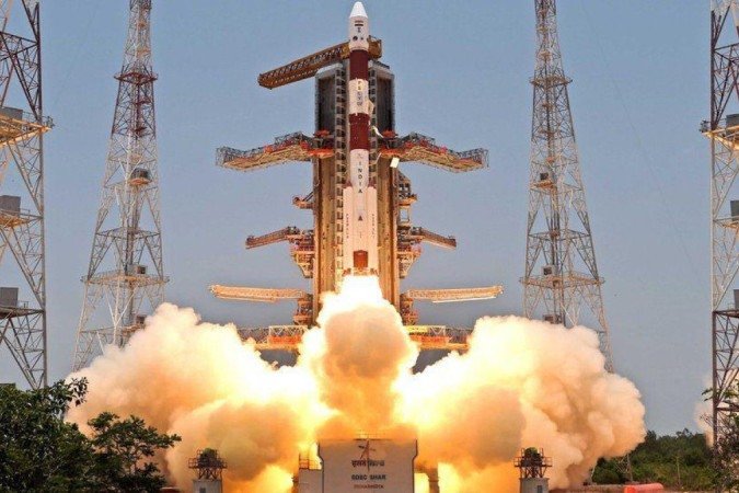 A missão Aditya L-1 decolou com sucesso - (crédito: Isro) A missão Aditya L-1 decolou com sucesso - (crédito: Isro)