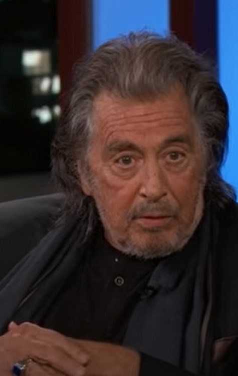 Pacino confirmou a informação à revista People, na última semana -  (crédito: Youtube/ Jimmy Kimmel Live
)