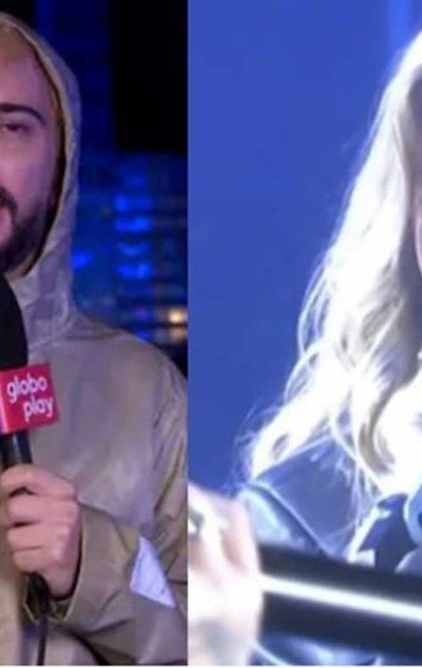 O comentarista Guilherme Guedes classificou a performance de Demi Lovato e Luísa Sonza como uma 'batalha de gritos' -  (crédito: Reprodução/Multishow)
