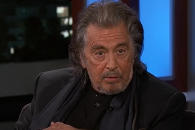 Pacino confirmou a informação à revista People, na última semana -  (crédito: Youtube/ Jimmy Kimmel Live
)