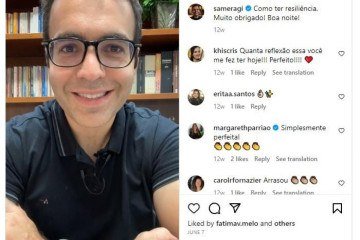 Samer Agi fala sobre assuntos diversos em suas redes sociais -  (crédito: Reprodução/Instagram @sameragi)