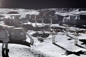 Se uma base lunar for estabelecida, será necessária uma fonte de energia confiável para sustentar a vida lá -  (crédito: ROLLS ROYCE)