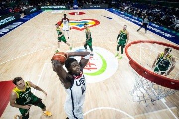 EUA encaram a Lituânia para espantar zebra e tentar recuperar hegemonia no basquete -  (crédito: FIBA/Divulgação)