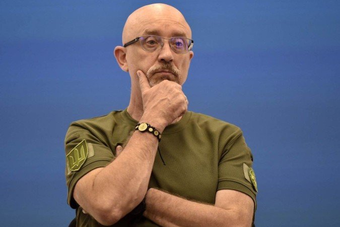 Oleksiy Reznikov assumiu o cargo três meses antes da invasão russa da Ucrânia em fevereiro de 2022 - (crédito: AFP) Oleksiy Reznikov assumiu o cargo três meses antes da invasão russa da Ucrânia em fevereiro de 2022 - (crédito: AFP)