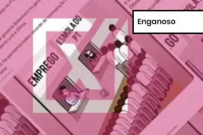 Etiqueta do Comprova de enganoso - (crédito: Comprova/ reprodução) Etiqueta do Comprova de enganoso - (crédito: Comprova/ reprodução)