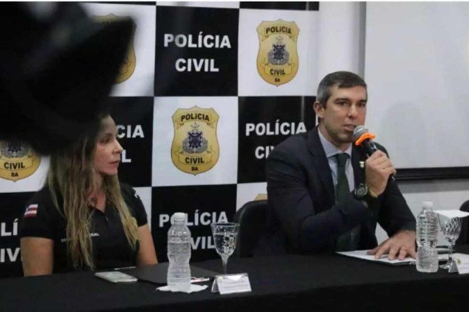 Werner: um dos presos confessou o motivo do crime, que é apurado - (crédito: Alberto Maraux/SSP-BA) Werner: um dos presos confessou o motivo do crime, que é apurado - (crédito: Alberto Maraux/SSP-BA)