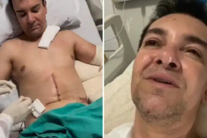 Regis Danese posta vídeo em hospital, e agradece orações - (crédito: Observatorio dos Famosos) Regis Danese posta vídeo em hospital, e agradece orações - (crédito: Observatorio dos Famosos)