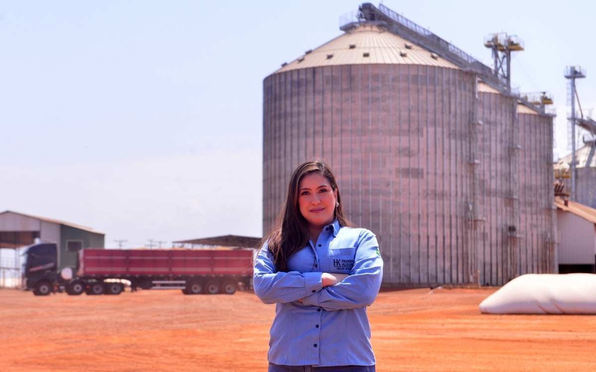  05/09/2023 Credito: Ed Alves/CB/DA.Press. Revista. Produtora - Agro Negocio Danielle Kataki - Propriedade no Municipio de Padre Bernardo. Produz Feijão, Soja e Milho. 