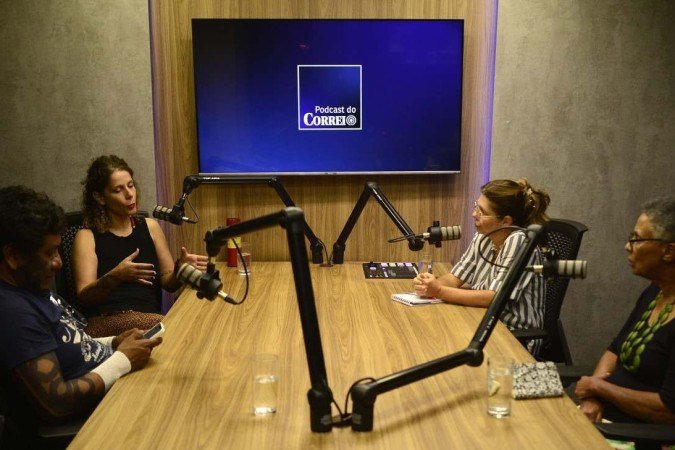 Cassandra Mello e Doto Takak Ire são entrevistados no podcast - (crédito: Carlos Vieira/CB/D.A Press) Cassandra Mello e Doto Takak Ire são entrevistados no podcast - (crédito: Carlos Vieira/CB/D.A Press)