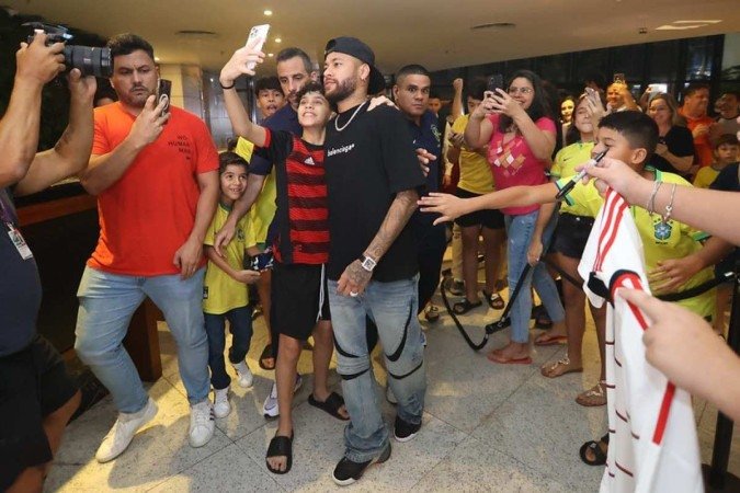Chegada de Neymar em Belém do Pará para as eliminatórias 2026