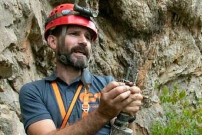 O experiente explorador Mark Dickey sofreu um sangramento no meio da expedição - (crédito: Arquivo Pessoal) O experiente explorador Mark Dickey sofreu um sangramento no meio da expedição - (crédito: Arquivo Pessoal)