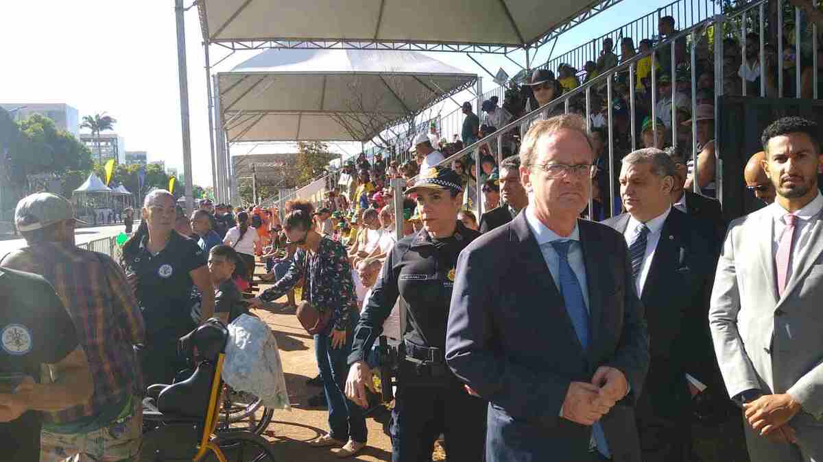 Procurador de Direitos do Cidadão do Ministério Público do DF e Territórios inspecionou organização para o desfile de 7 de setembro e elogiou a estrutura -  (crédito: Pedro Marra/CB/D.A.Press)