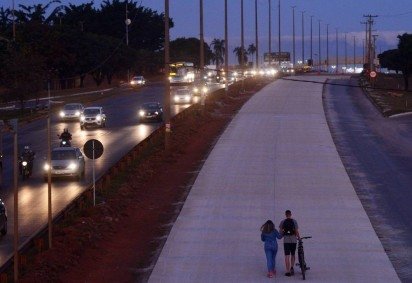  08/09/2023 Credito: Ed Alves/CB/DA.Press. Cidades. Obras na Pista da Estrutural.  -  (crédito:  Ed Alves/CB/DA.Press)
