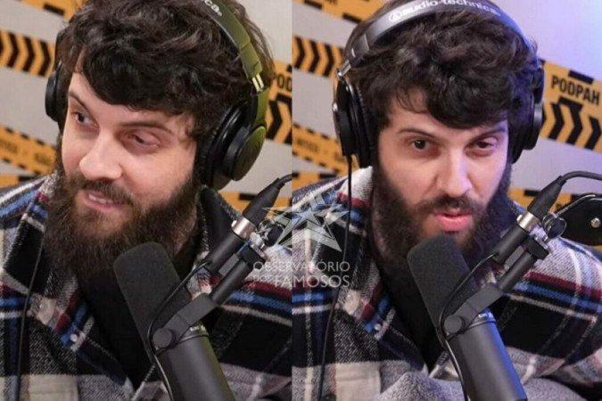 O humorista contou que, para ele, o sexo grupal precisa reunir pelo menos cinco pessoas -  (crédito: Reprodução/Youtube Podpah)