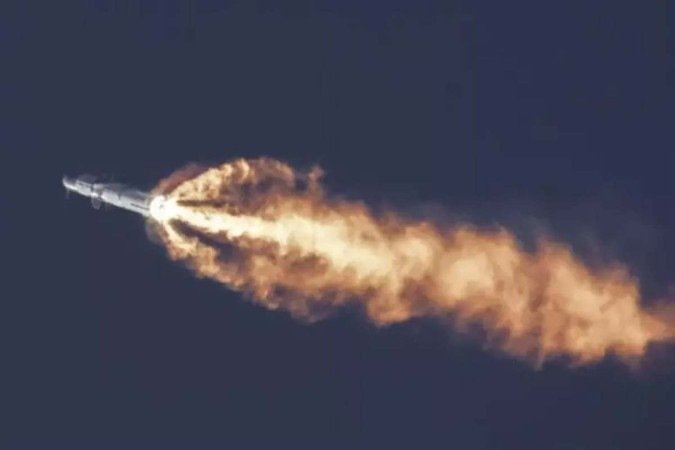 Em seu primeiro teste de voo, o Starship explodiu - (crédito: Reprodução SpaceX - Canaltech) Em seu primeiro teste de voo, o Starship explodiu - (crédito: Reprodução SpaceX - Canaltech)