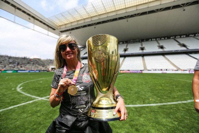 Cris Gamberé tem histórico de conquistas no feminino do alvinegro - (crédito: Bruno Teixeira/Agência Corinthians) Cris Gamberé tem histórico de conquistas no feminino do alvinegro - (crédito: Bruno Teixeira/Agência Corinthians)