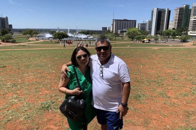 Carlos Arientos e Jeni Maton vieram do Peru e gostaram da cidade