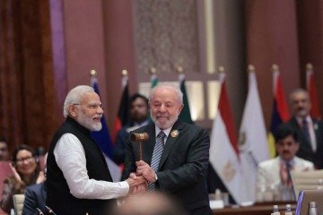 Ao telefone, Lula reiterou o convite para que Modi participe da Cúpula do Brics, no Rio, entre 6 e 7 de junho. E renovou convite para que o premiê indiano faça uma visita de Estado ao Brasil em 8 de julho -  (crédito: AFP)