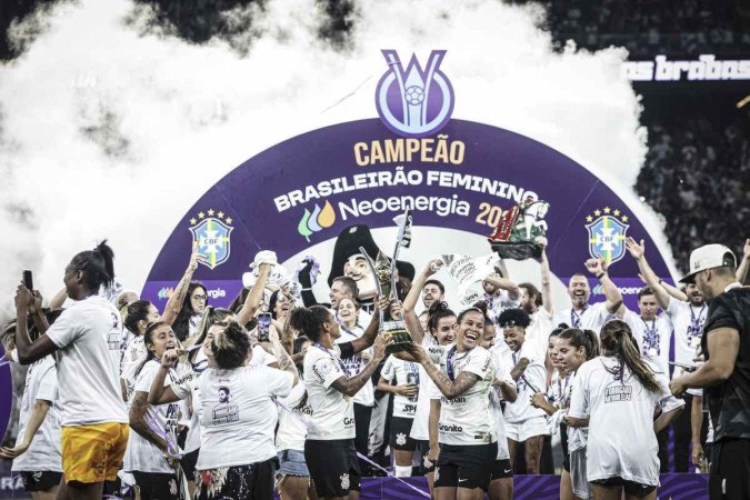 As Brabas do Corinthians ampliaram o domínio no futebol brasileiro com o título sobre a Ferroviária. Agora, são cinco conquistas da Série A1, quatro delas de forma consecutiva -  (crédito: Cris Mattos/CBF)