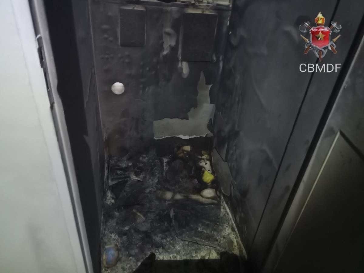 DF: incêndio atinge apartamento em prédio na Asa Norte