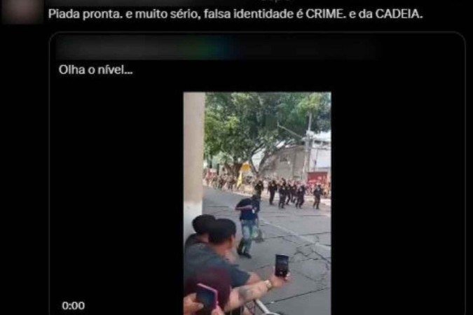O vídeo passou a ser compartilhado por perfis associados à direita nas redes sociais 