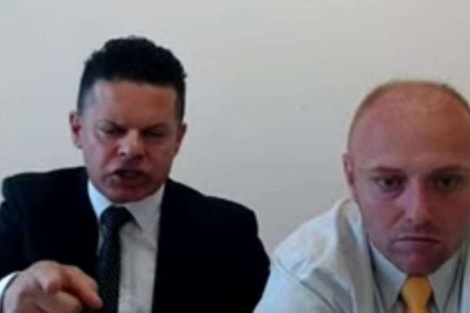 Depoimento de hacker durante a I da Câmara Legislativa - (crédito: Divulgação/TV Distrital) Depoimento de hacker durante a I da Câmara Legislativa - (crédito: Divulgação/TV Distrital)