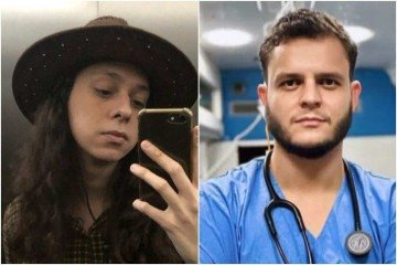 Yuri Alexandre (à esquerda) espancou Victor Meyniel após um encontro com o ator. A violência foi flagrada pelas câmeras de segurança do prédio do estudante de medicina -  (crédito: Reprodução/Instagram)