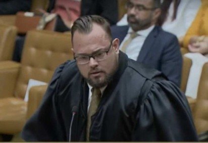 O advogado criminalista Hery Kattwinkel virou notícia e viralizou na internet por uma gafe literária e ataques a ministros na tribuna do STF.  -  (crédito: Reprodução/TV Justiça)