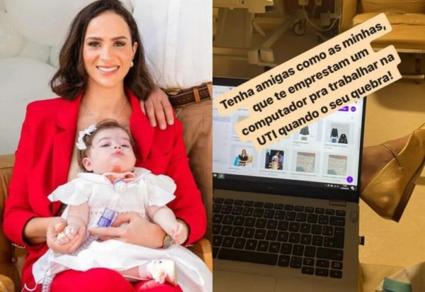 Reprodução/ Instagram Letícia Cazarré e Maria Guilhermina