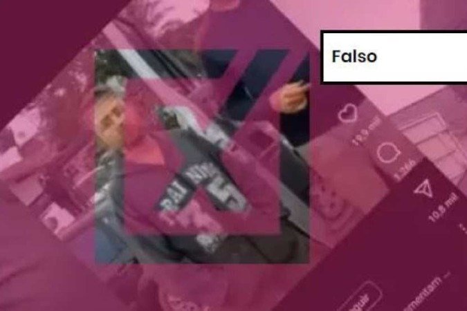 Etiqueta de falso do Comprova - (crédito: Comprova/ reprodução) Etiqueta de falso do Comprova - (crédito: Comprova/ reprodução)