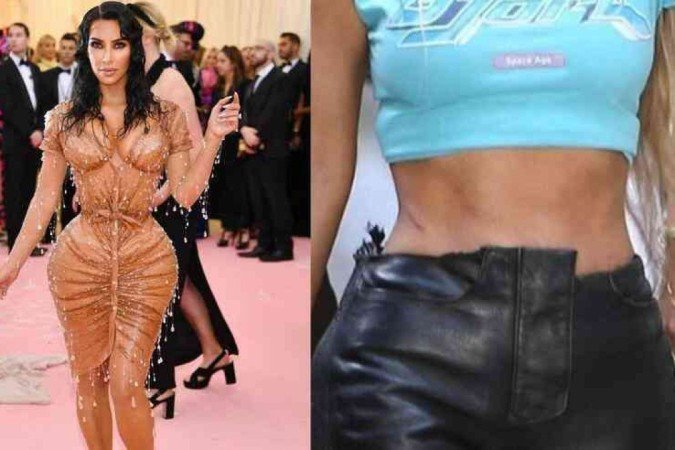 Durante o Met Gala de 2019, muito se falou sobre o traje usado por Kim Kardashian, um vestido do estilista francês Thierry Mugler, que chamou a atenção devido à sua cintura incrivelmente fina
- (crédito: Reprodução) Durante o Met Gala de 2019, muito se falou sobre o traje usado por Kim Kardashian, um vestido do estilista francês Thierry Mugler, que chamou a atenção devido à sua cintura incrivelmente fina
- (crédito: Reprodução)