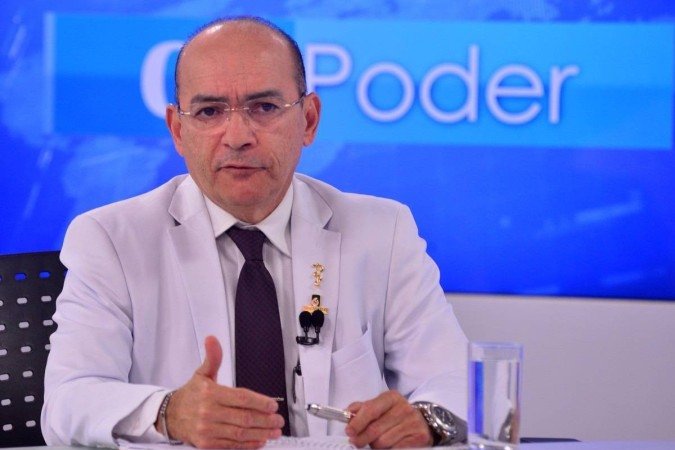  18/09/2023 Credito: Ed Alves/CB/DA.Press. Cidades. CB Poder recebe Gutemberg Fialho, Presidente do Sindicato dos Médicos do DF. Na bancada: Ana Maria Campos -  (crédito:  Ed Alves/CB/DA.Press)