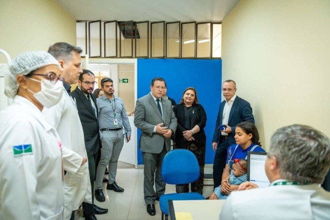 O Ministro Substituto, Swendenberger Barbosa, Visita à Ala de Atendimento a Pacientes Fissurados Do Hospital Regional da Asa Norte - HRAN - (crédito: Julia Prado/MS) O Ministro Substituto, Swendenberger Barbosa, Visita à Ala de Atendimento a Pacientes Fissurados Do Hospital Regional da Asa Norte - HRAN - (crédito: Julia Prado/MS)