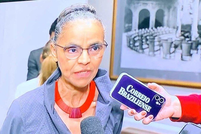 Marina comemorou novo aporte de recursos anunciado pela Noruega - (crédito: Reprodução/TV) Marina comemorou novo aporte de recursos anunciado pela Noruega - (crédito: Reprodução/TV)