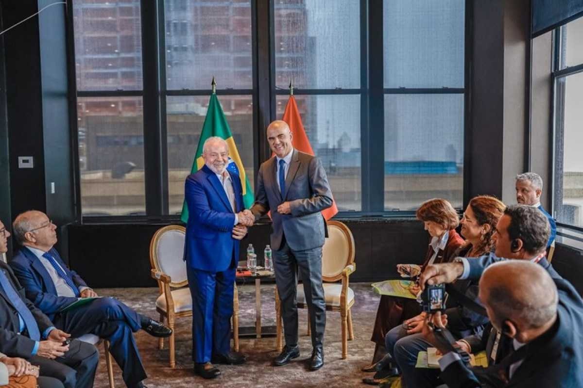 Lula se reúne com presidente da Suíça para tratar de acordo com Mercosul