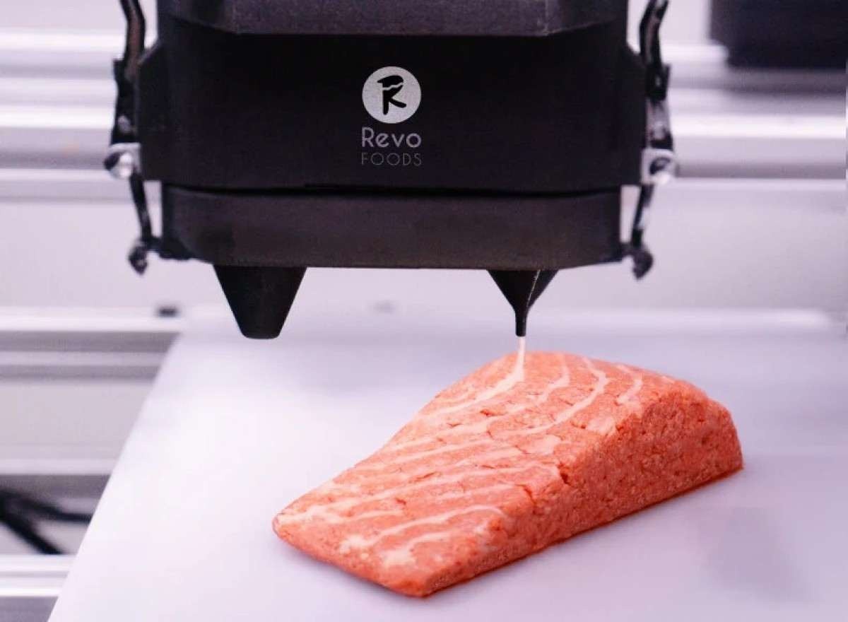 Startup cria filé de salmão vegano em impressora 3D