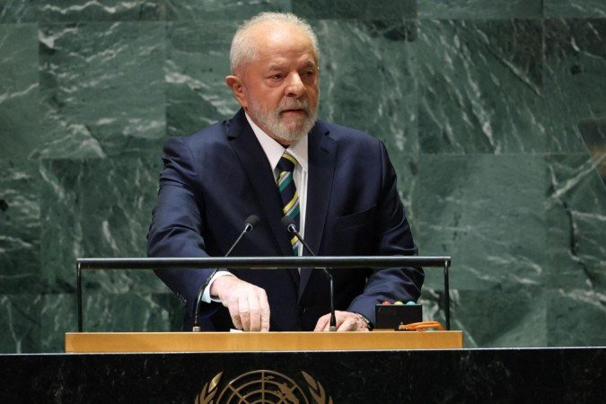 Na ONU, Lula defende combate à desigualdade e mais impostos para ricos - (crédito: Reuters) Na ONU, Lula defende combate à desigualdade e mais impostos para ricos - (crédito: Reuters)
