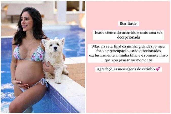Bruna usou os stories do Instagram para comentar o assunto e diz estar Bruna usou os stories do Instagram para comentar o assunto e diz estar
