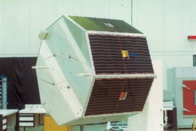 SCD-1, o primeiro satélite brasleiro de coleta de dados a ir ao espaço -  (crédito: INPE)
