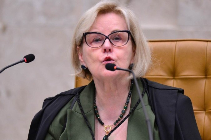  Com o placar de 9 a 2, o Supremo Tribunal Federal derrubou o marco temporal para a demarcação de terras indígenas. STF decidiu que Constituição deve resguardar direitos dos povos originários. Na foto, a ministra Rosa Weber. -  (crédito:  Ed Alves/CB/DA.Press)