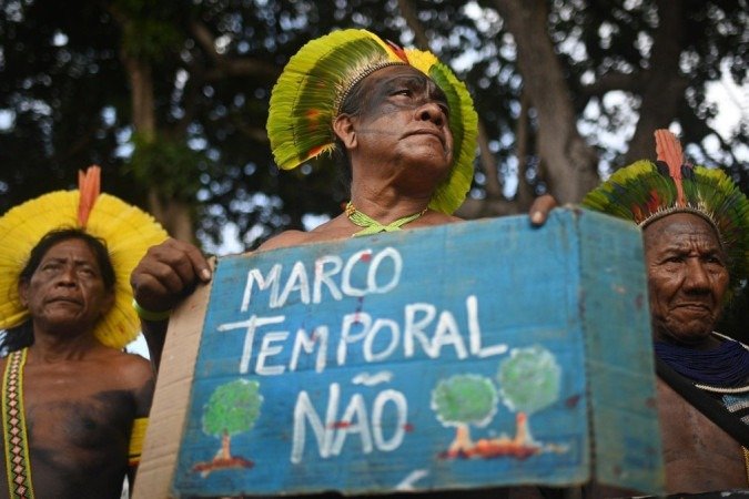 O direito dos povos originários à terra é garantido pela Constituição - (crédito: André Borges/EPA) O direito dos povos originários à terra é garantido pela Constituição - (crédito: André Borges/EPA)