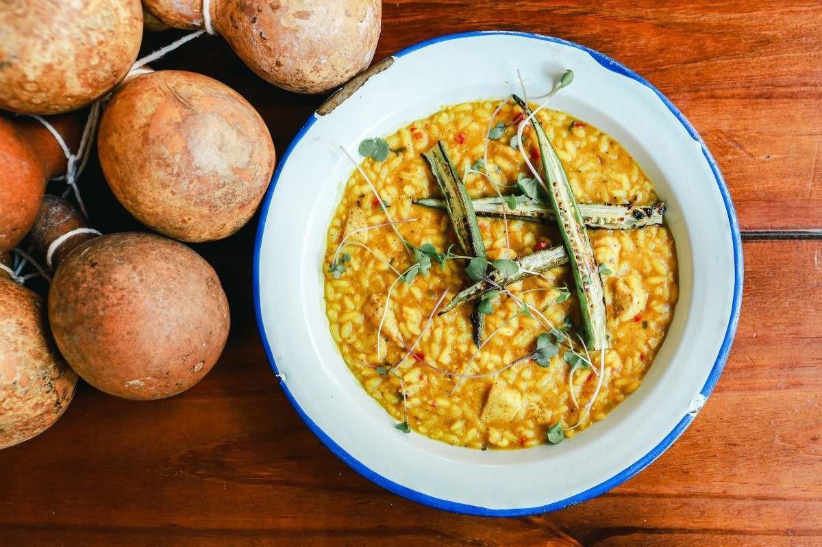 Risotinho de galinhada do Santu 