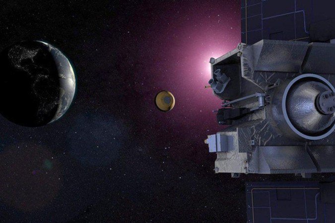 Uma cápsula que transporta detritos rochosos do asteroide Bennu está prestes a cruzar o céu acima de Utah - (crédito: NASA) Uma cápsula que transporta detritos rochosos do asteroide Bennu está prestes a cruzar o céu acima de Utah - (crédito: NASA)