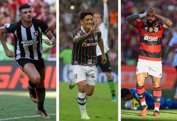 Vitor Silva/Botafogo, Marcelo Gonçalves/Fluminense e Mauro Pimentel/AFP