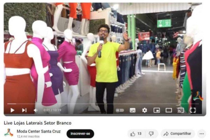 Publicação no Youtube