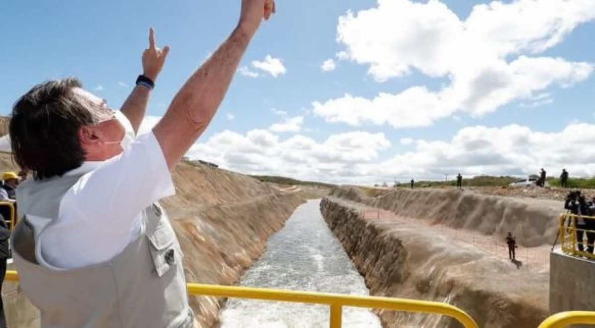 Em junho de 2020, Bolsonaro também "inaugurou" a obra 