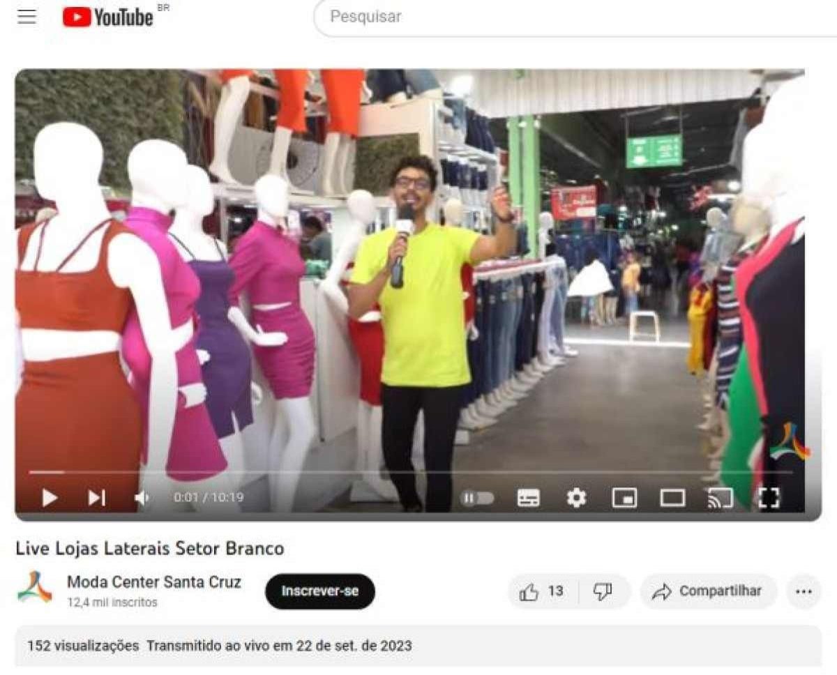 Publicação no Youtube