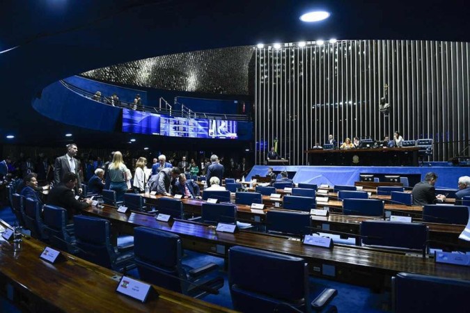  Senado aprovou por por 43 votos a 21, o Projeto de Lei 2903/2023 -  (crédito: Roque de Sá/Agência Senado)